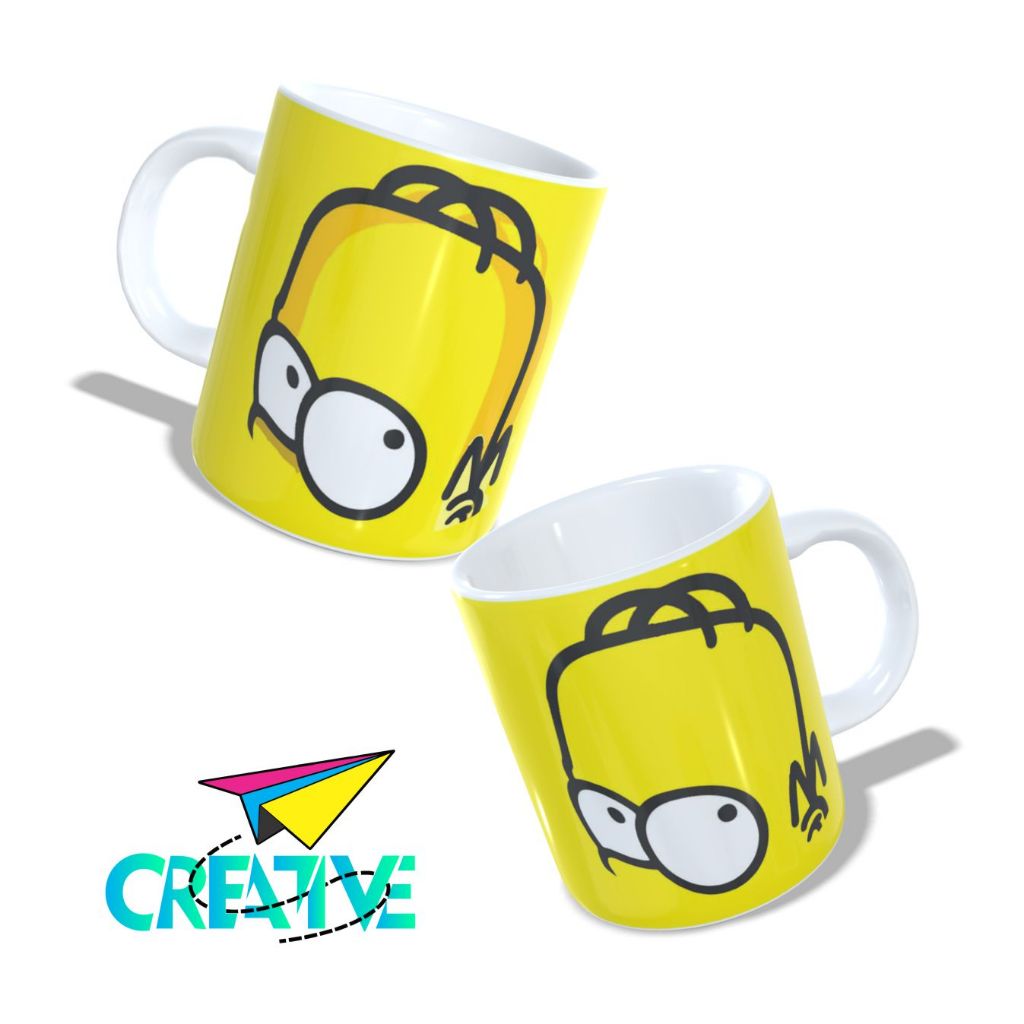 Caneca os Simpsons, Homer, The Simpsons Personalizada Presente, Aniversário, Ceramica 325ml