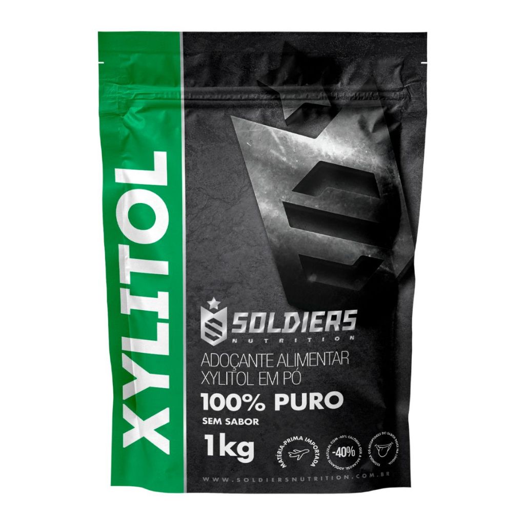 Xylitol 1Kg - 100% Puro - Soldiers Nutrition