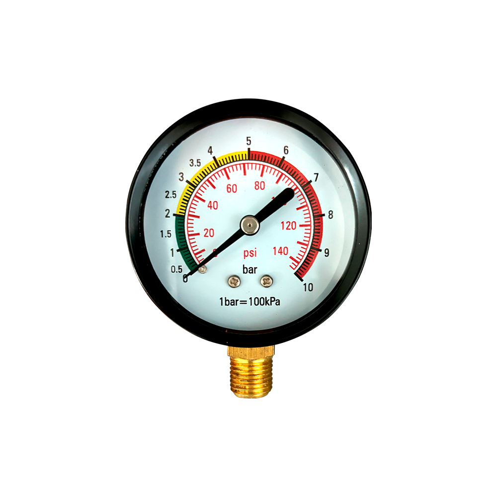 Manômetro Pressão Vertical Água Rosca 1/4npt 0 A 10bar E Psi em Oferta na Shopee