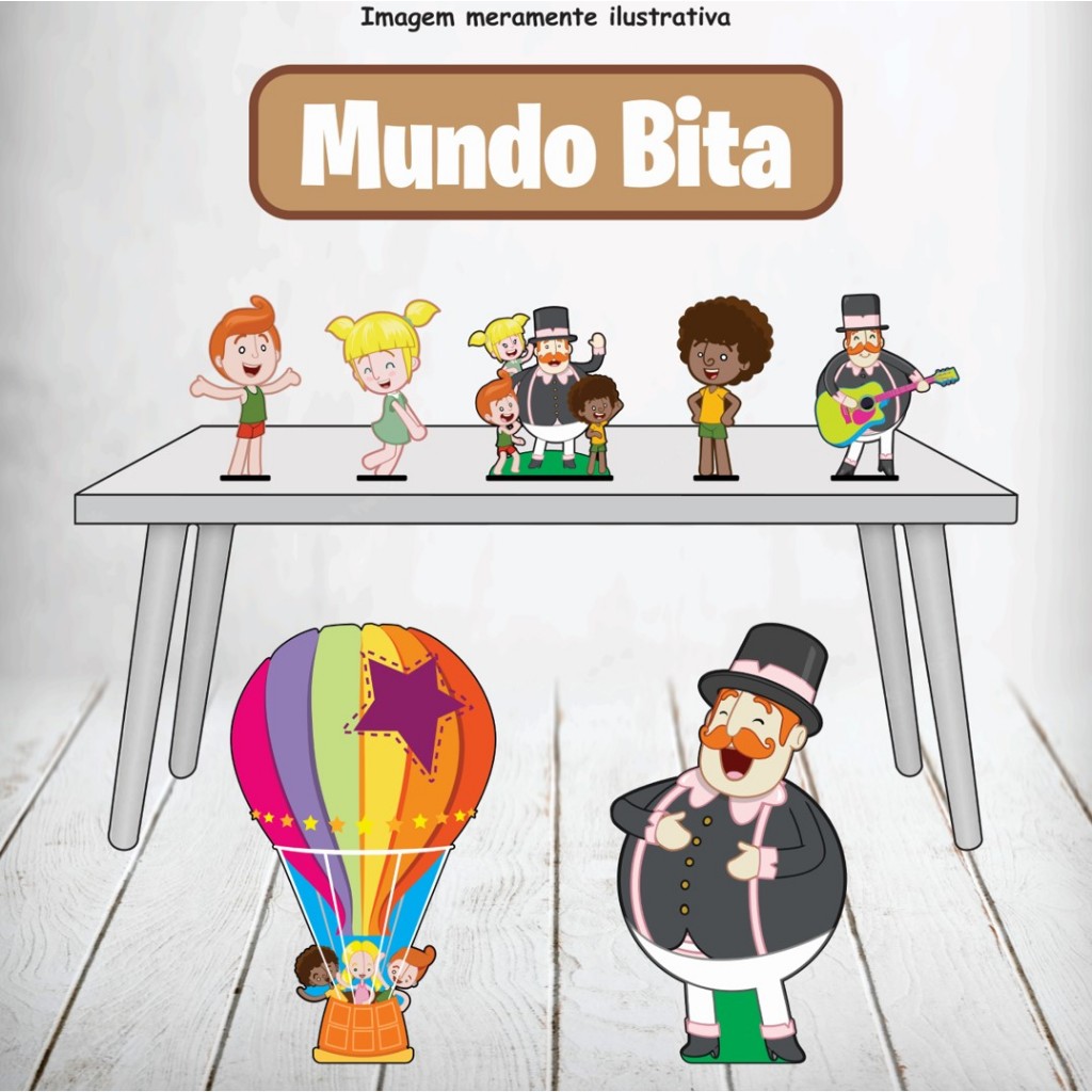 Kit Displays - Mundo Bita em Oferta na Shopee