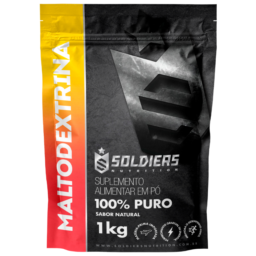 Maltodextrina 1 Kg - 100% Puro Importado - Soldiers Nutrition - Health