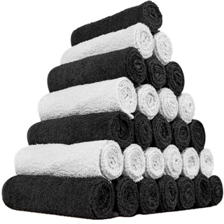 Kit 12 Toalhas De Rosto 70x29 Algodão Academia Salão De Beleza Cabelereiro Banheiro em Oferta na Shopee