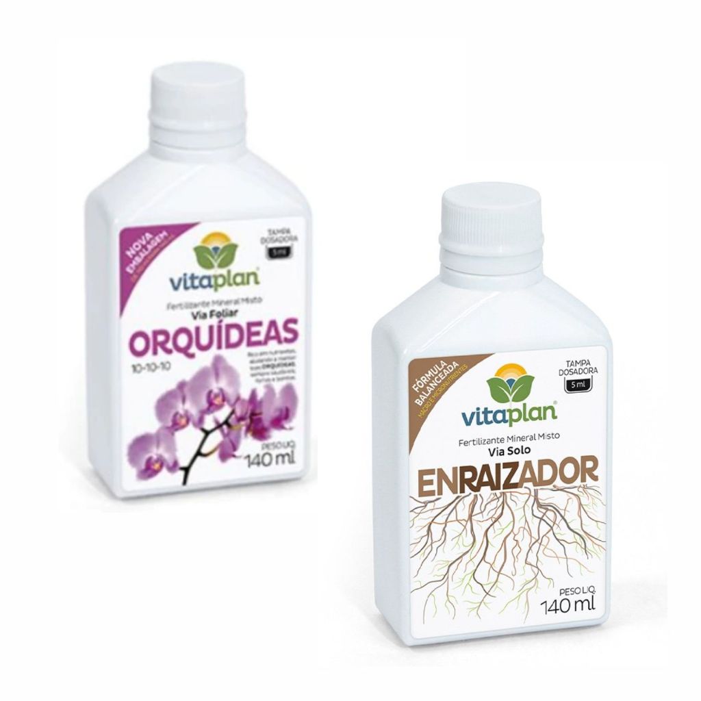 Kit Enraizador para Plantas + Fertilizante Adubo para Orquidea Jardim Flores
