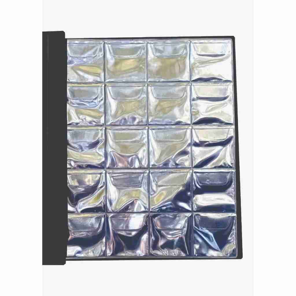 Álbum Para Moedas 200 Lugares + 200 unidades de Coin Holder - com Abas - Organizer