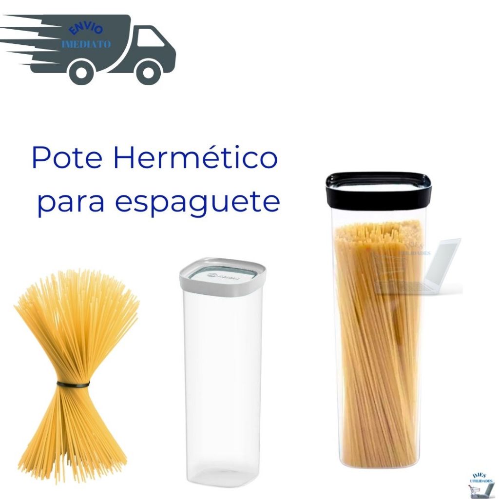 Pote Hermético Macarrão Espaguete 2000ml