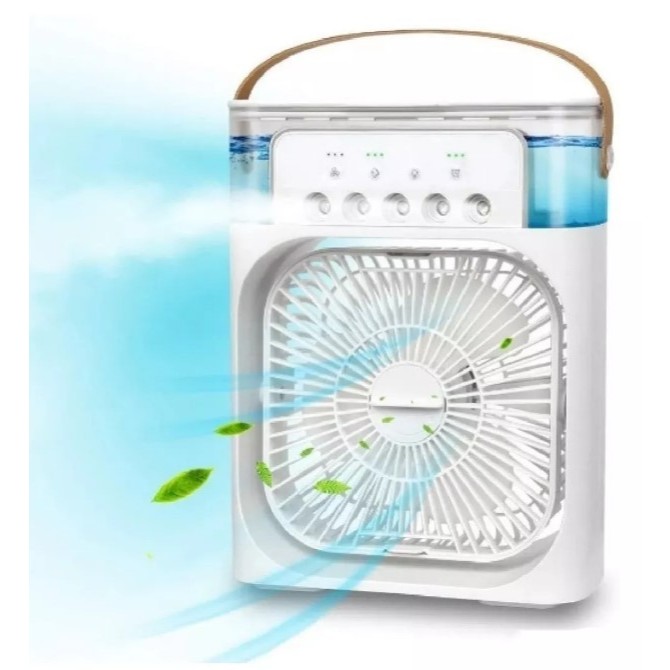 Ventilador Portátil Umidificador De Ar Climatizador Le-757