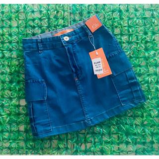 mini saia cargo com lycra 36 ao 50 em Oferta na Shopee