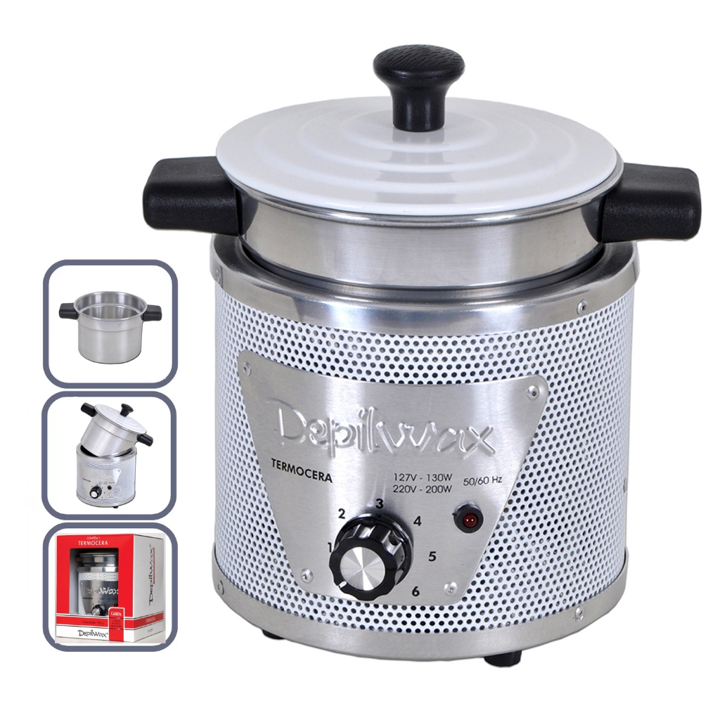 Termocera 750 G Panela Aquecedora De Cera Quente - Bivolt - Depilwax em Oferta na Shopee