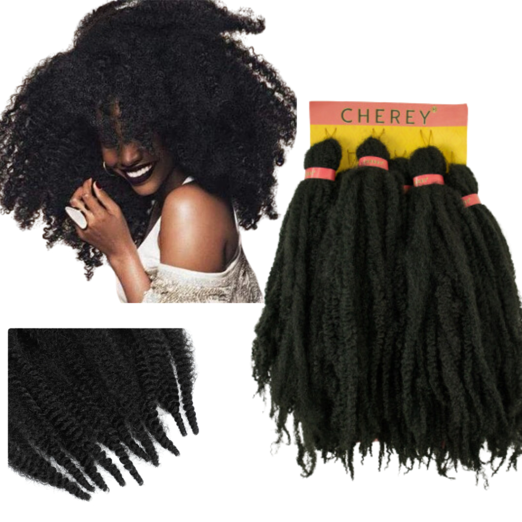 Cabelo Volumoso Afro Curl Twist Estilo Marley Crochet Braids em Oferta na Shopee