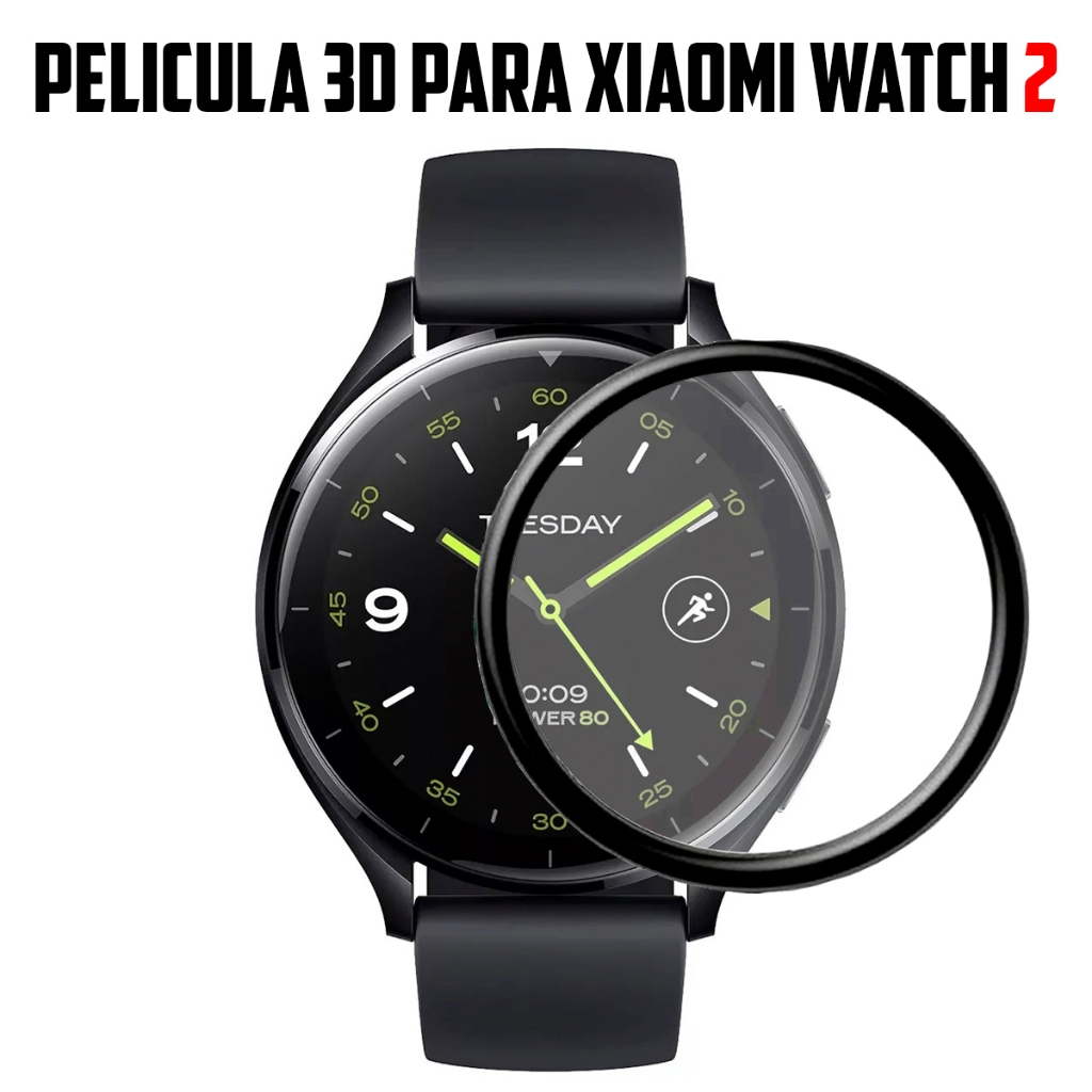 Pelicula 3D para Smartwatch Xiaomi Watch 2 super resistente pelicula com borda …