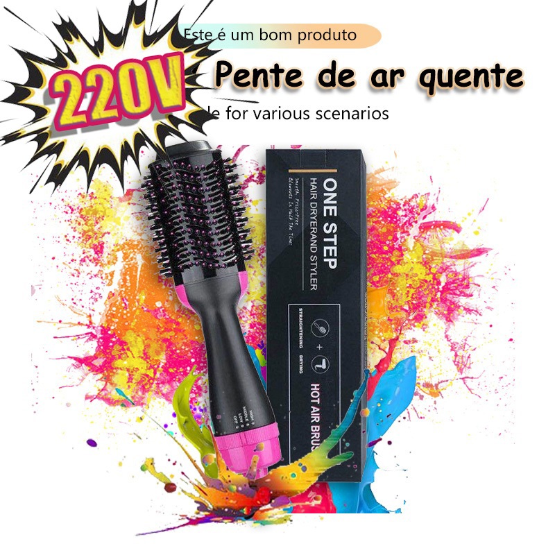 Escova Secadora 3 Em 1 - 110/220v - Seca Alisa E Modela