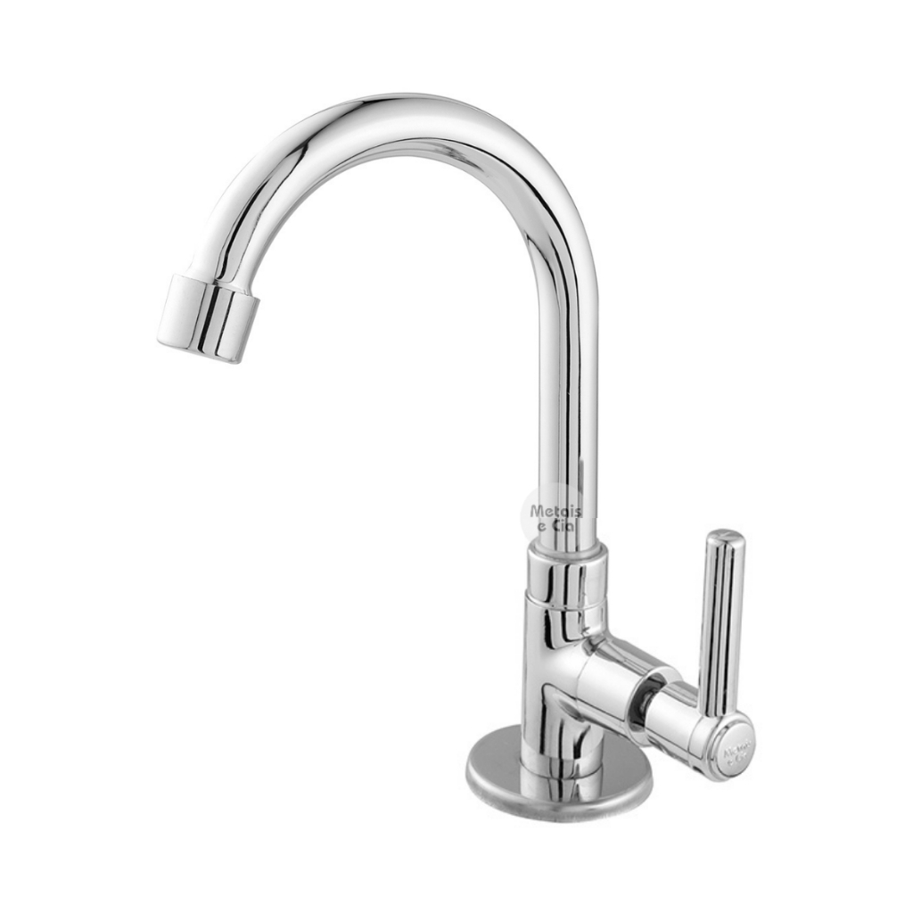 Torneira Lavatório Bica Móvel Banheiro Cromada 1/4 De Volta em Oferta na Shopee