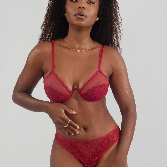 Conjunto Lingerie Savana Aro Inteiro Sensual e Calcinha Biquíni Moda Intima Feminina