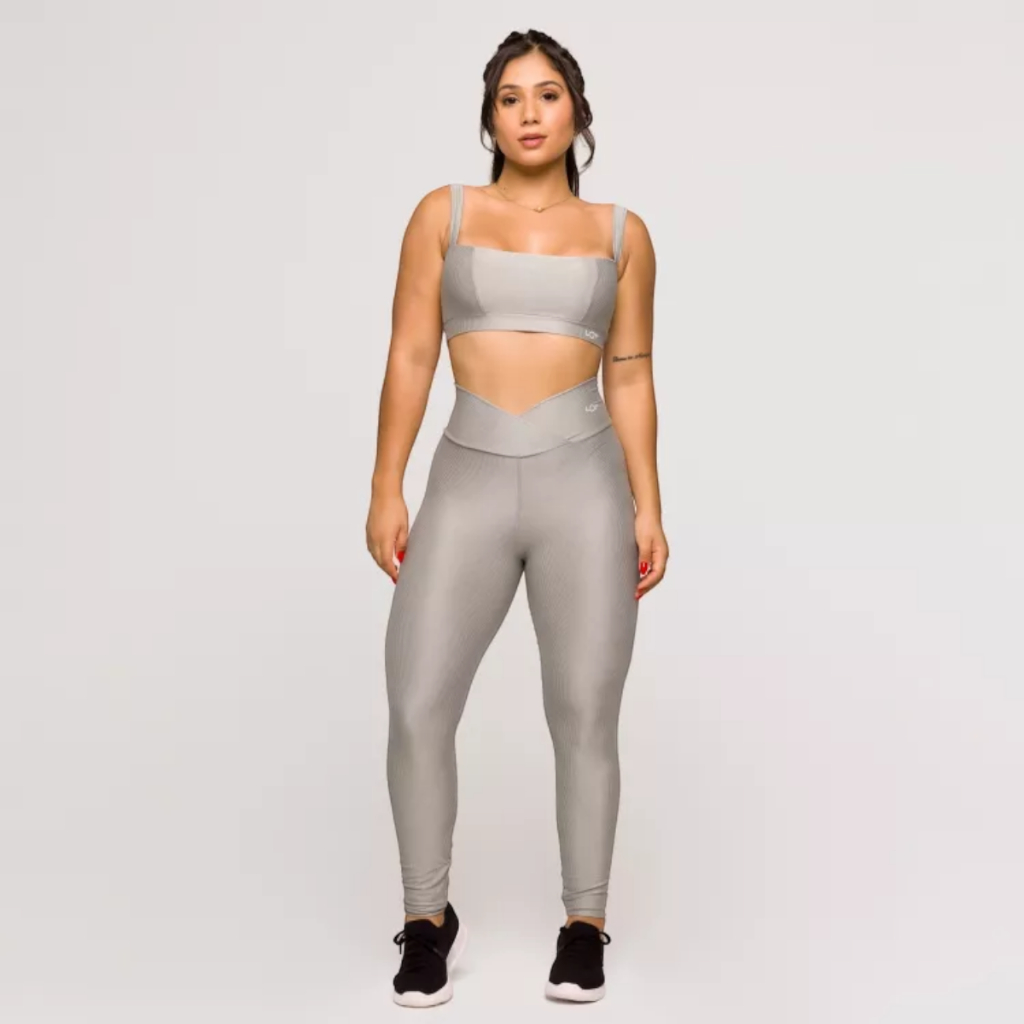 Conjunto Academia Top e Legging Fitness Poliamida Treino Coleção Glow · foto 2