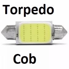2/5 x Torpedo Led Cob 31 mm 36 mm 39 mm 41 mm Luz Teto torpedo atutomotivo em Oferta na Shopee