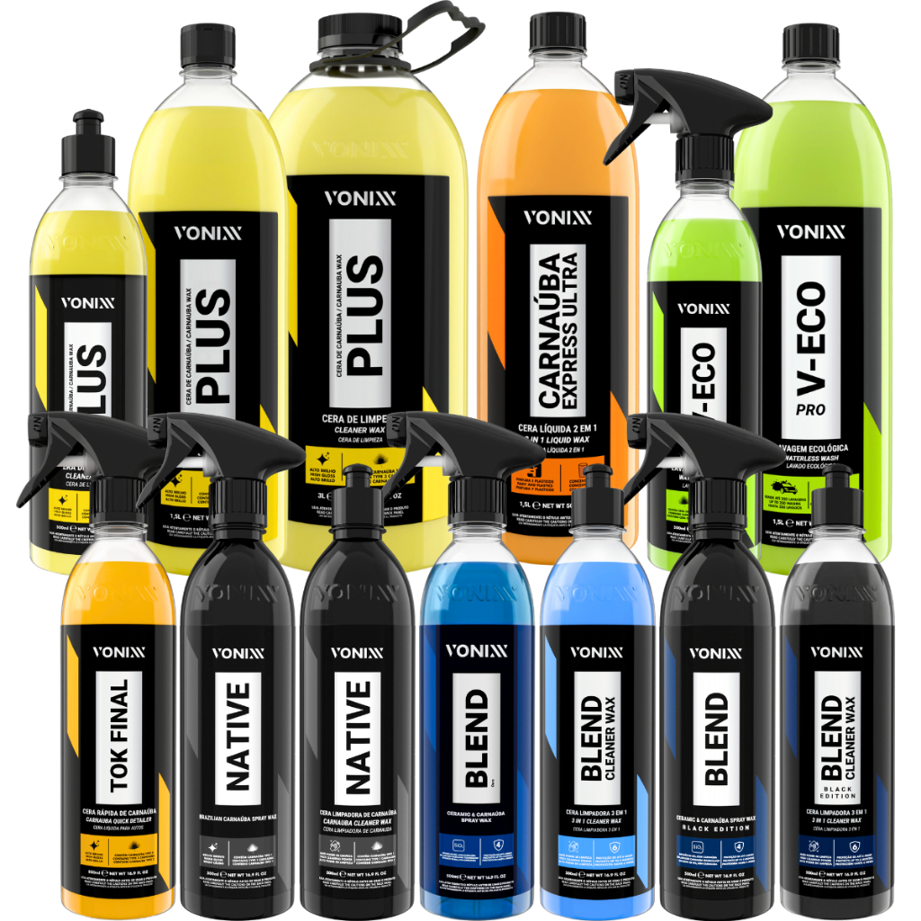 Cera de Carnaúba Liquida Vonixx Blend Spray Native Carnaúba V-Eco Blend Cleaner - Spare Parts and Accessories for Vehicles