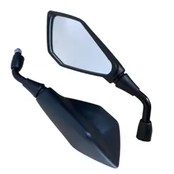 Par Retrovisor Espelho Modelo Z400 Rosca Honda Fixo Haste curta Esportivo (NAO E MINI)