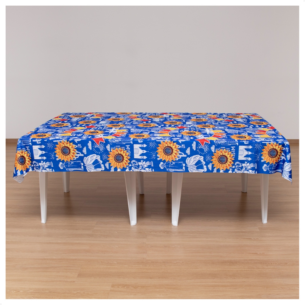 Toalha de Mesa Festa Junina Arraiá em Tecido 1,50x2,10m em Oferta na Shopee