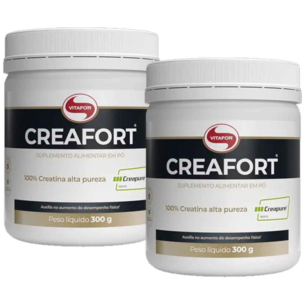 Kit 2x Creatina Creafort - Creapure - 300g - Vitafor - Health
