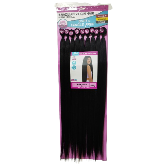 Cabelo Longo Bio Fibra Liso Em Tela - Alba Plus - Sleek - 80cm em Oferta na Shopee