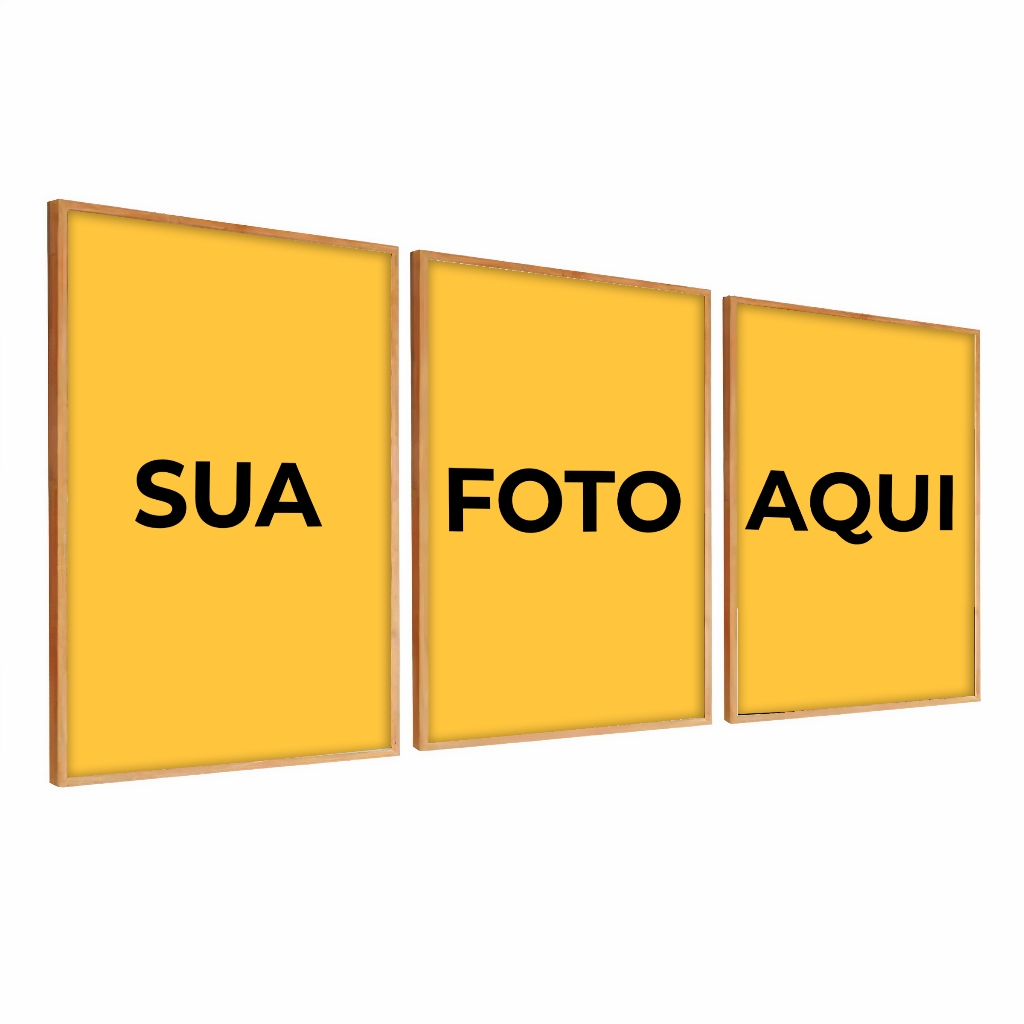 Quadro Decorativo Personalizado 50x70 Com Foto Grande Com Moldura