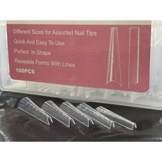 100 Molde F1 tips Russo Bailarina para gel polygel de unha em Oferta na Shopee