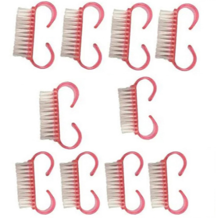 Kit C/ 10un Mini Escovinhas Manicure Limpeza De Unha Tira Pó em Oferta na Shopee