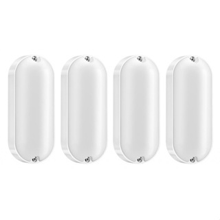 Kit 4 Luminária Arandelas Tartaruga Led 8w Ip65 Bivolt Branco Frio (LUZ BRANCA) 6500k - Elgin - Home & Living