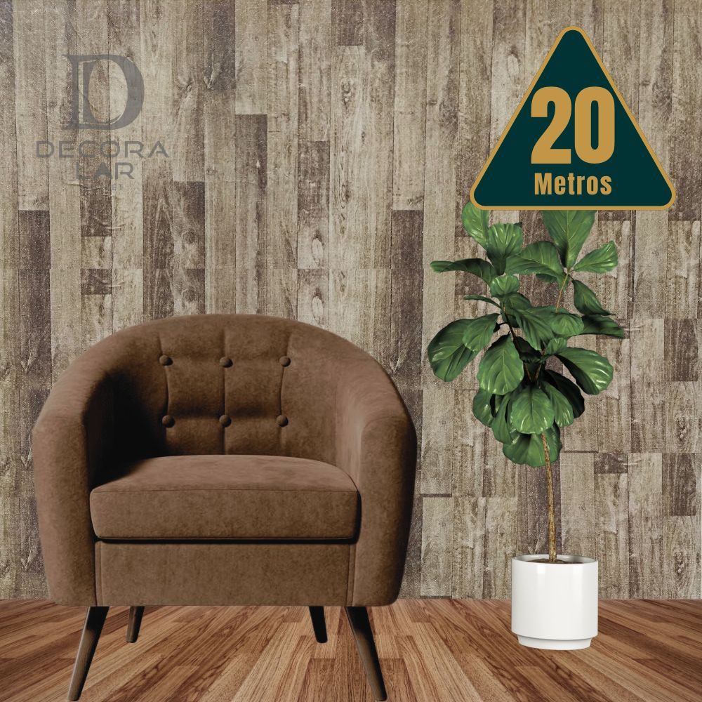 Papel de Parede PREMIUM Imitação Madeira DemolIção Autocolante Texturizado Rolo 5mx45cm Sala Quarto