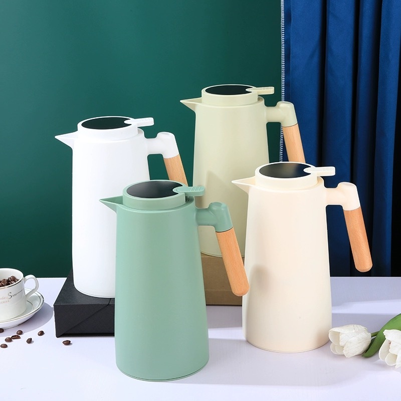 Garrafa Térmica 1 Litro Com Termômetro Led Para Chás / Café Design Moderno-O14 em Oferta na Shopee