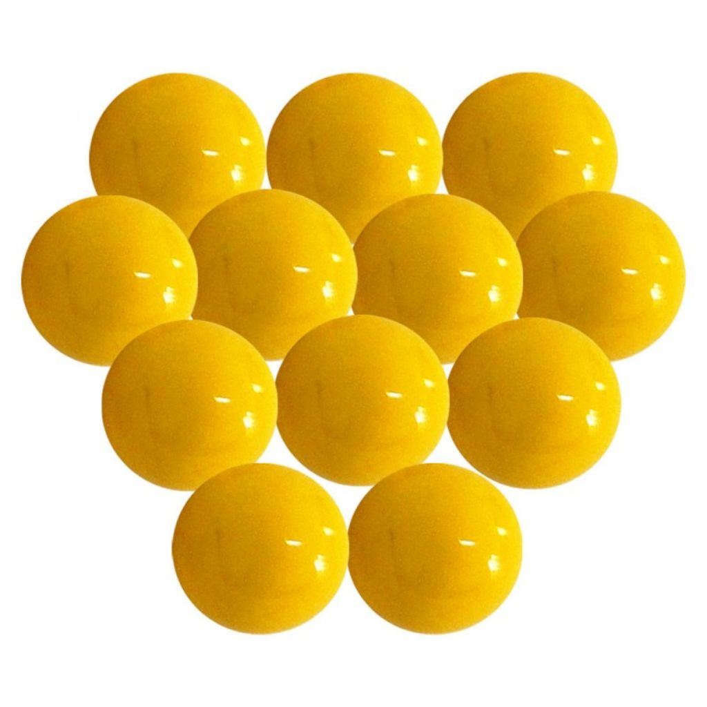 10 Bolas De Vinil 25cm AMARELA tamanho futebol