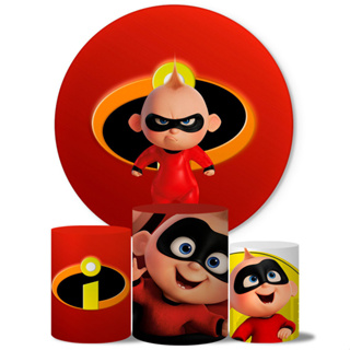 Kit Capa De Painel Redondo + Trio Capa De Cilindro Decoração De Festa Tema Zezinho Incríveis em Oferta na Shopee