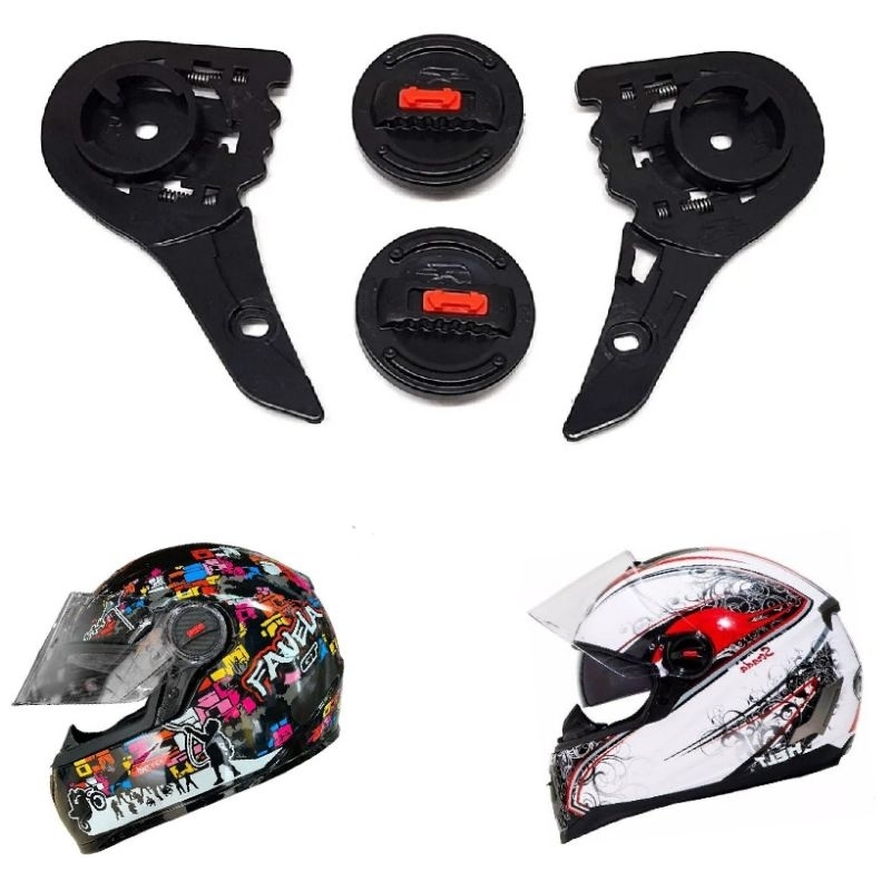 TSF | Reparo completo fixador viseira capacete FW3 GT GT2 GT5, HELT STRADA,TEXX ACTION