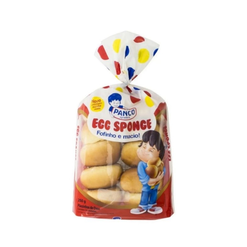 Kit 4 Pão Panco Egg Sponge Pacote 250g