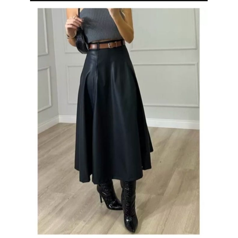 saia longa feminina saia longa courino em Oferta na Shopee