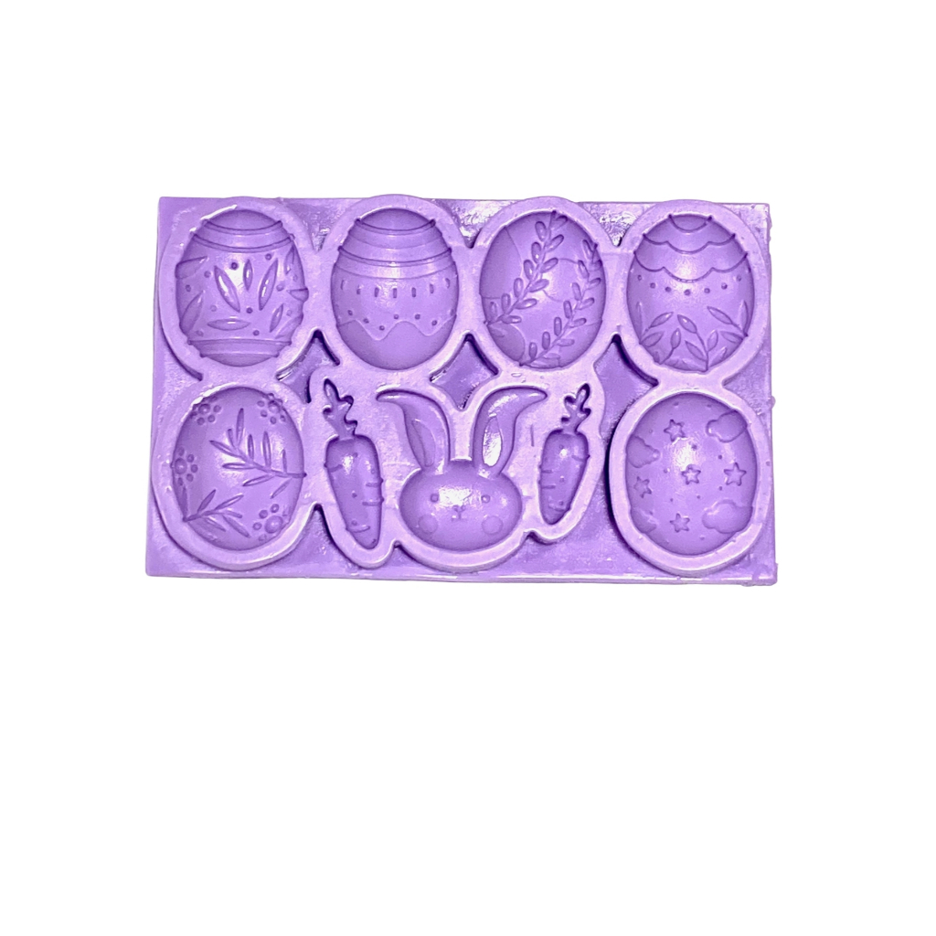 F1609 MOLDE DE SILICONE OVO PÁSCOA, CENOURA, COELHO CONFEITARIA BISCUIT em Oferta na Shopee