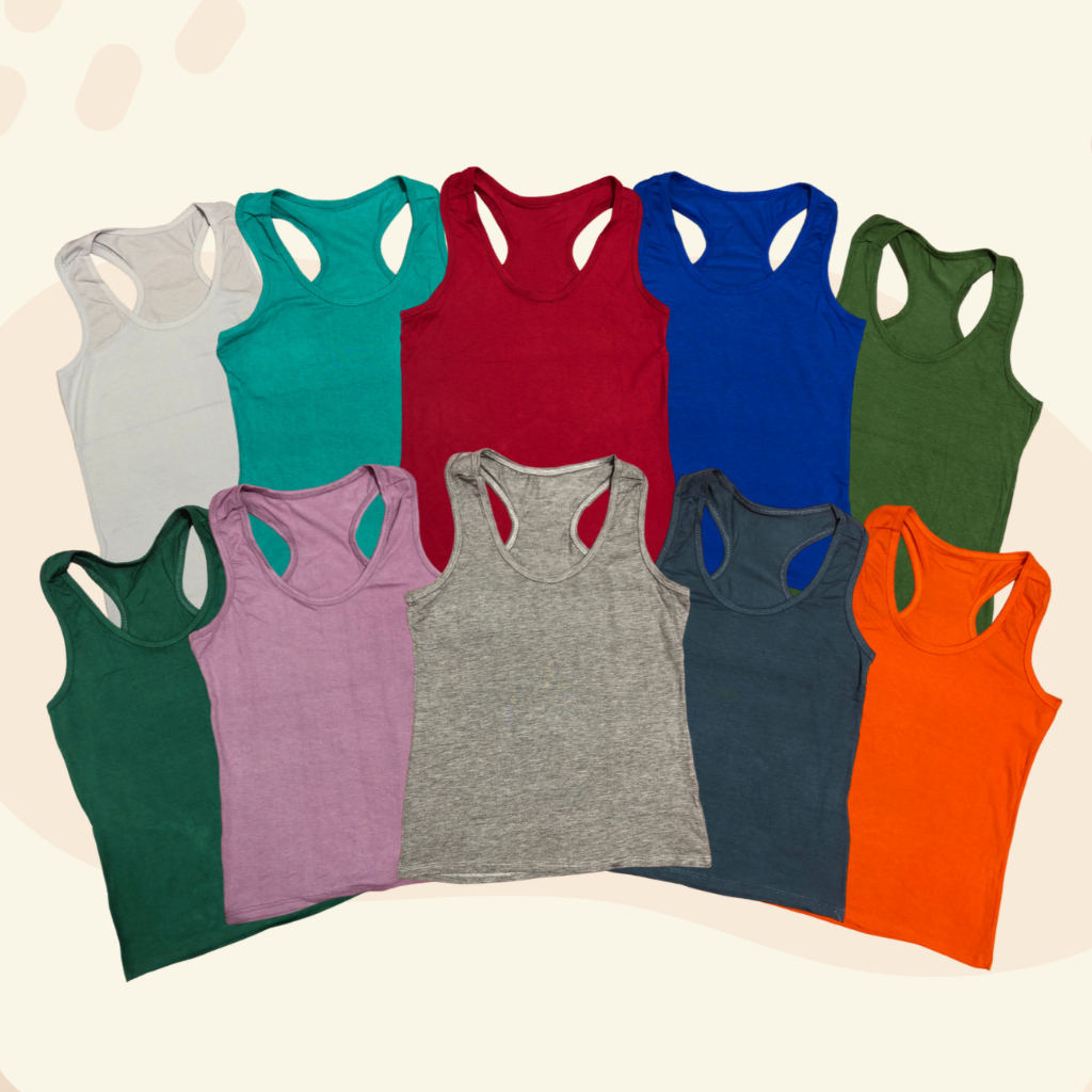 Kit Com 10 Blusinha Blusa Camiseta  Regata Regatinha Nadador Feminina Academia Fitness  .