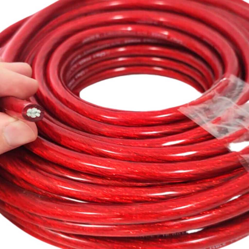 Cabo Fio De Bateria 16mm Som Automotivo Rolo 10 Metros