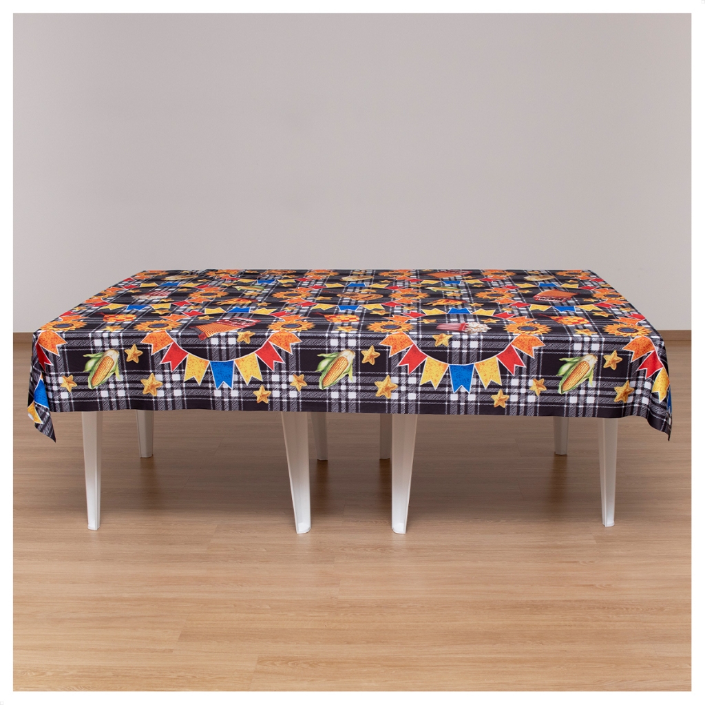 Toalha de Mesa Festa Junina Xadrez em Tecido 1,50x2,10m em Oferta na Shopee
