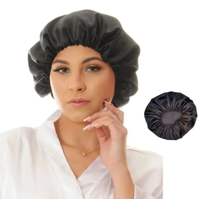 Kit 6 Touca de Cetim Antifrizz Para Cabelo Toca Cetim Alto Brilho Com Elástico