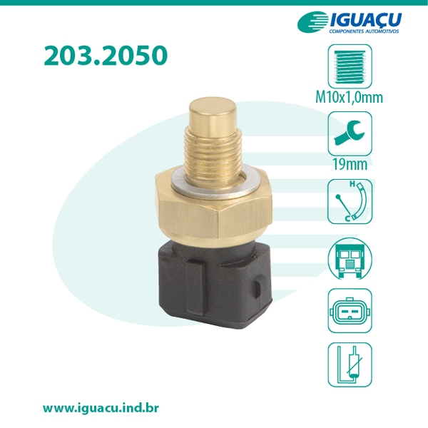 Sensor Temp Indicador Painel Comp Vw Gol 2000 A 2008 iguaçu 2050