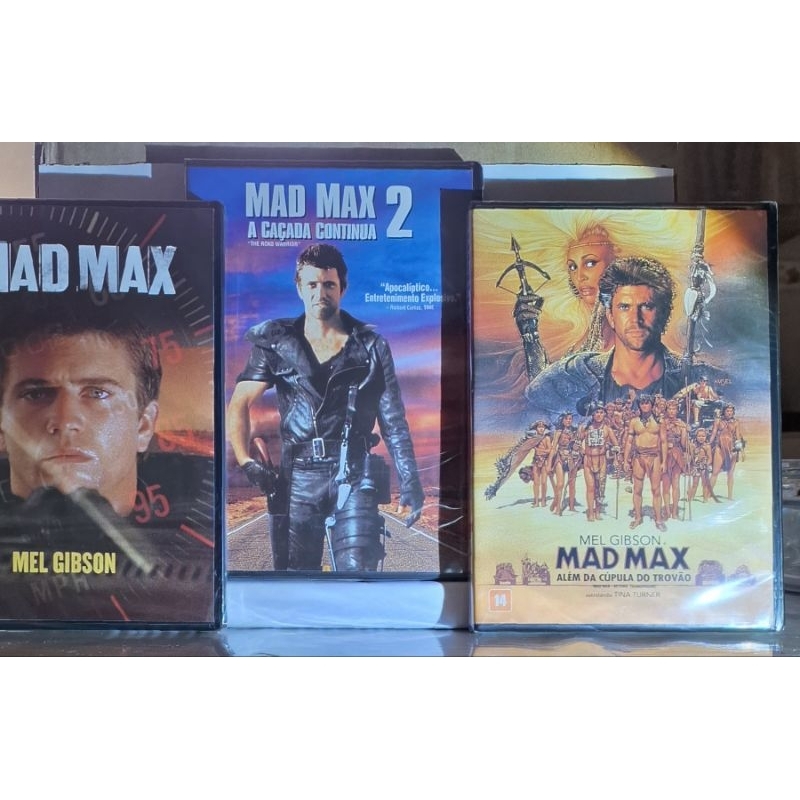 DVD  - Trilogia  Mad Max  - Mad Max,  Mad Max 2,  Mad Max  Além da Cúpula da Trovão,  original novo lacrado.