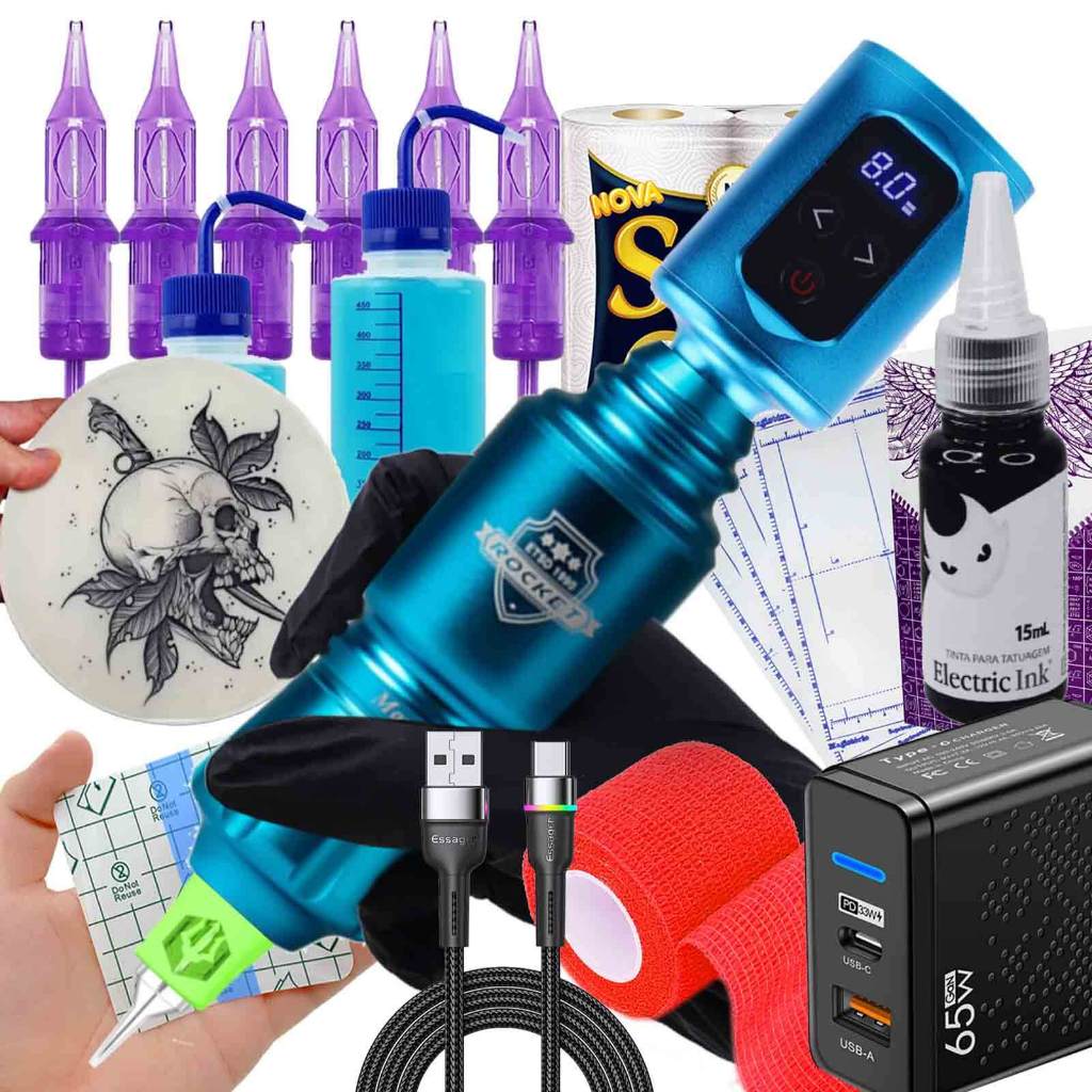 Kit de Tatuagem Profissional para Iniciante