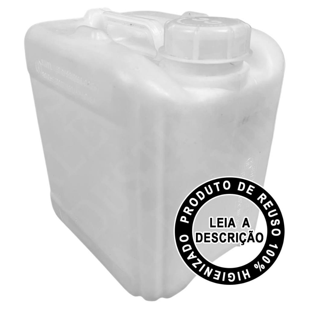 Galão Plástico Bombona 5 Litros Homologado Un Transparente