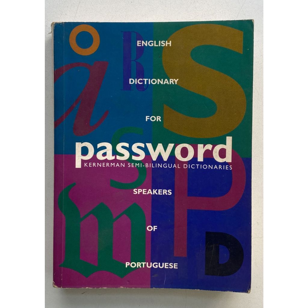 Password English Dictionary for Speakers of Portuguese