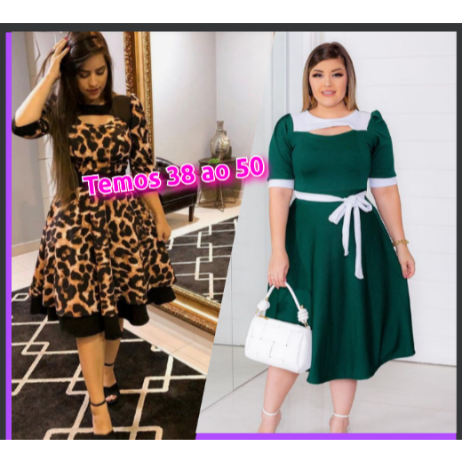 Vestido Verde Midi Social Evangélico Plus Size Festas Eventos com cinto
