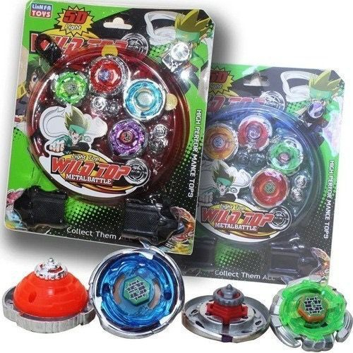 Brinquedo lnfantil 2 Beyblade + 2 lançador + Arena Bayblade com super rápida pronta para batalha + Arena Clash de combat
