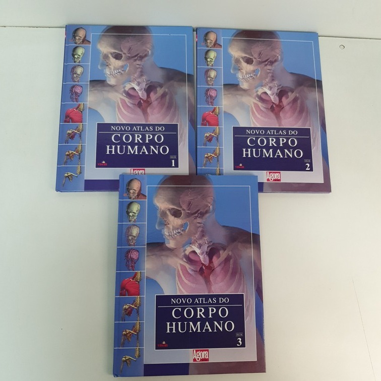 Livro  Novo Atlas do Corpo Humano Volumes 1,2 e 3 Thomas McCracken V3126