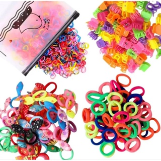 kit 150 Unidades de Xuxinha Elástico Rabico Mini Piranha Xuxinha de Meia Com Lacinho em Oferta na Shopee