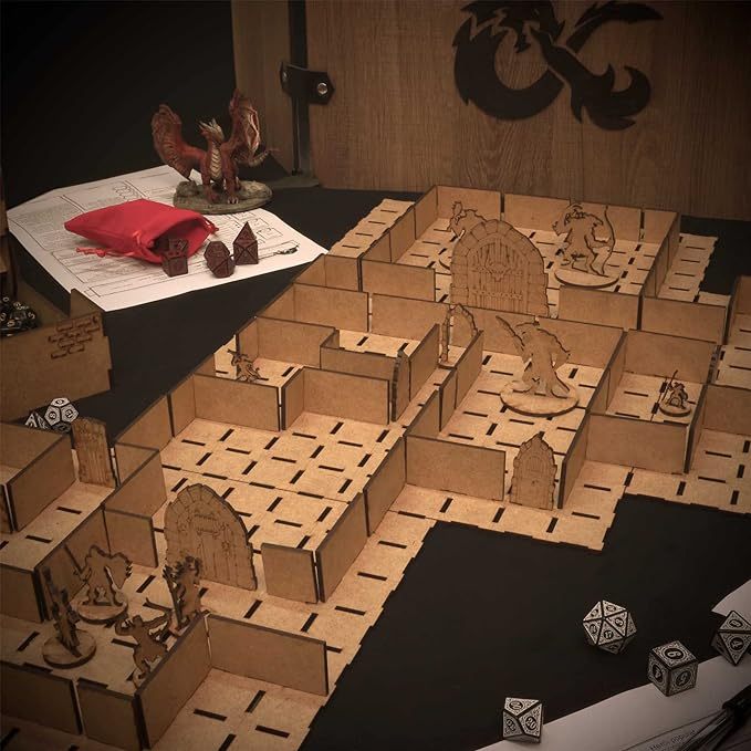 Kit Grid de Batalha Modular 3D Para RPG